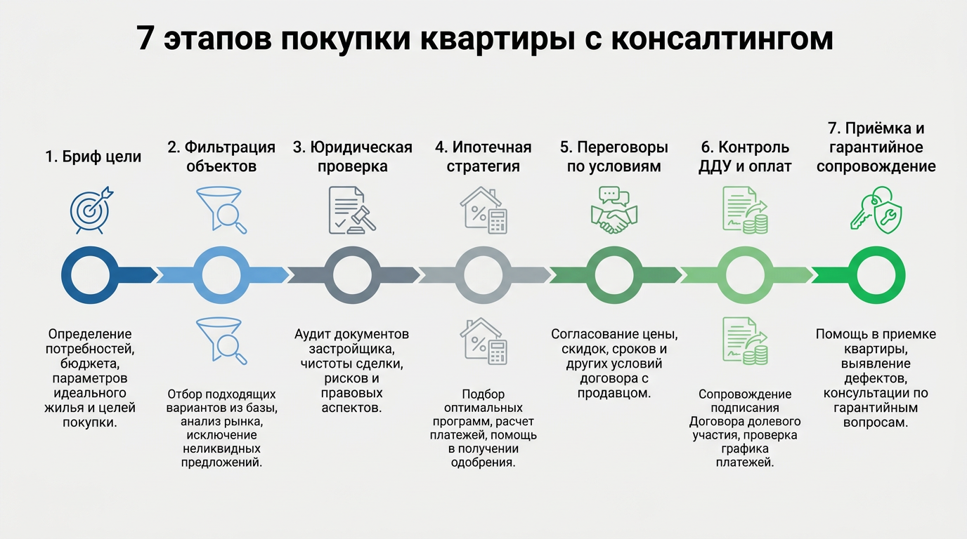 7 этапов покупки квартиры