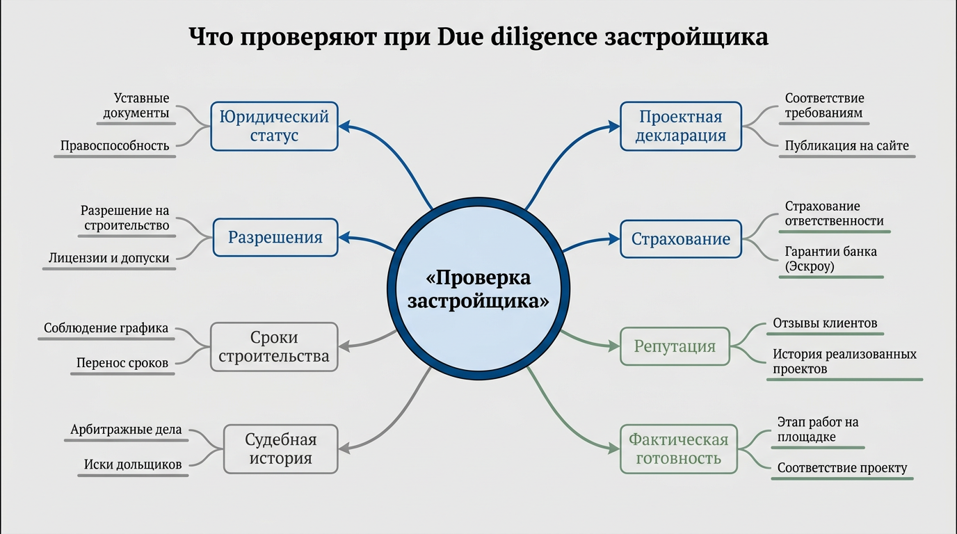 Что проверяют при due diligence застройщика